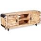 Mobile Porta TV in Legno Grezzo di Mango 120x30x50 cm Mobile Porta TV in Legno Grezzo di Mango 120x30x50 cm
