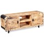 Mobile Porta TV in Legno Grezzo di Mango 120x30x50 cm Mobile Porta TV in Legno Grezzo di Mango 120x30x50 cm