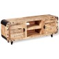 Mobile Porta TV in Legno Grezzo di Mango 120x30x50 cm Mobile Porta TV in Legno Grezzo di Mango 120x30x50 cm