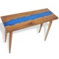 Tavolo Consolle in Teak e Resina 100x35x75 cm Tavolo Consolle in Teak e Resina 100x35x75 cm