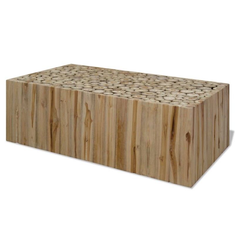 Tavolino da Salotto in Legno di Teak Autentico 90x50x30 cm Tavolino da Salotto in Legno di Teak Autentico 90x50x30 cm