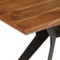 Panca da Pranzo Legno Massello d'Acacia e Acciaio 160x40x45 cm Panca da Pranzo Legno Massello d'Acacia e Acciaio 160x40x45 cm