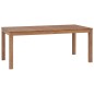 Tavolo in Legno Massello di Teak Finitura Naturale 180x90x76 cm Tavolo in Legno Massello di Teak Finitura Naturale 180x90x76 cm