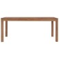 Tavolo in Legno Massello di Teak Finitura Naturale 180x90x76 cm Tavolo in Legno Massello di Teak Finitura Naturale 180x90x76 cm