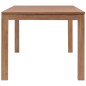 Tavolo in Legno Massello di Teak Finitura Naturale 180x90x76 cm Tavolo in Legno Massello di Teak Finitura Naturale 180x90x76 cm