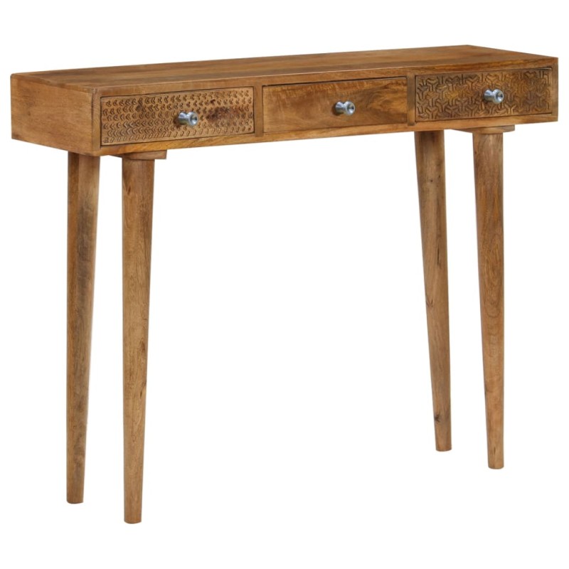 Tavolo Consolle in Legno Massello di Mango 102x30x79 cm Tavolo Consolle in Legno Massello di Mango 102x30x79 cm