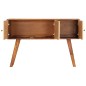 Credenza in Massello di Sheesham con Stampa Dorata 120x30x80 cm Credenza in Massello di Sheesham con Stampa Dorata 120x30x80 cm