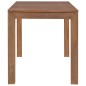 Tavolo in Legno Massello di Teak Finitura Naturale 120x60x76 cm Tavolo in Legno Massello di Teak Finitura Naturale 120x60x76 cm