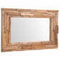 vidaXL Specchio Decorativo in Legno di Teak 90x60 cm Rettangolare vidaXL Specchio Decorativo in Legno di Teak 90x60 cm Rettangolare