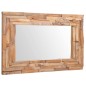vidaXL Specchio Decorativo in Legno di Teak 90x60 cm Rettangolare vidaXL Specchio Decorativo in Legno di Teak 90x60 cm Rettangolare