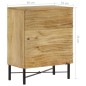 Credenza in Legno Massello di Mango 60x35x75 cm Credenza in Legno Massello di Mango 60x35x75 cm