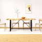 Tavolo da Pranzo in Legno Massello di Mango Grezzo 180 cm Tavolo da Pranzo in Legno Massello di Mango Grezzo 180 cm