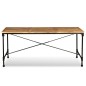 Tavolo da Pranzo in Legno Massello di Mango 180 cm