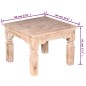 Tavolino da Caffè in Legno Massello di Acacia 60x60x45 cm Tavolino da Caffè in Legno Massello di Acacia 60x60x45 cm