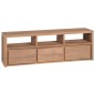 Mobile Porta TV in Teak con Finitura Naturale 120x30x40cm Mobile Porta TV in Teak con Finitura Naturale 120x30x40cm