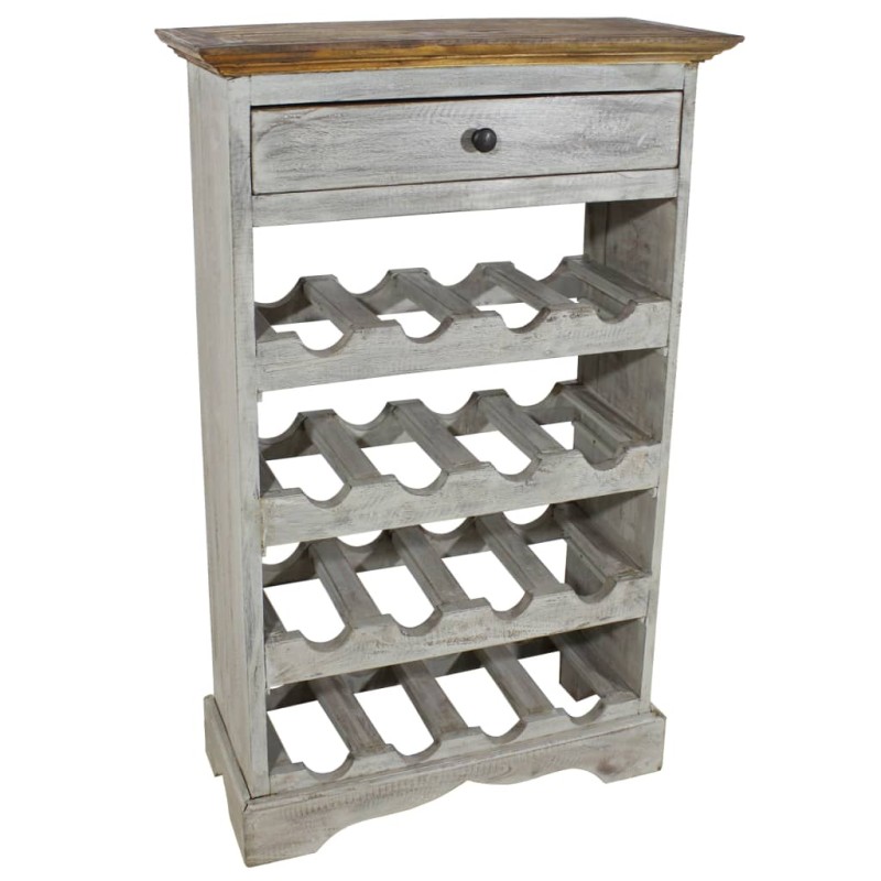 Portavini in Legno Massello Recuperato 55x23x85 cm Portavini in Legno Massello Recuperato 55x23x85 cm