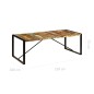 Tavolo da Pranzo 220x100x75 cm Legno Massello di Recupero Tavolo da Pranzo 220x100x75 cm Legno Massello di Recupero