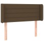 Testiera ad Orecchio Marrone Scuro 103x16x78/88 cm in Tessuto Testiera ad Orecchio Marrone Scuro 103x16x78/88 cm in Tessuto