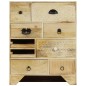 Cassettiera 60x30x75 cm in Legno Massello di Mango Cassettiera 60x30x75 cm in Legno Massello di Mango