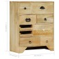 Cassettiera 60x30x75 cm in Legno Massello di Mango Cassettiera 60x30x75 cm in Legno Massello di Mango