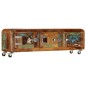 Mobile Porta TV 120x30x37 cm in Legno Massello di Recupero Mobile Porta TV 120x30x37 cm in Legno Massello di Recupero