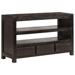 Mobile Porta TV in Legno di Acacia 90x30x55 cm Marrone Scuro