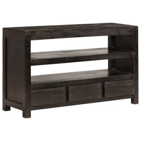 Mobile Porta TV in Legno di Acacia 90x30x55 cm Marrone Scuro