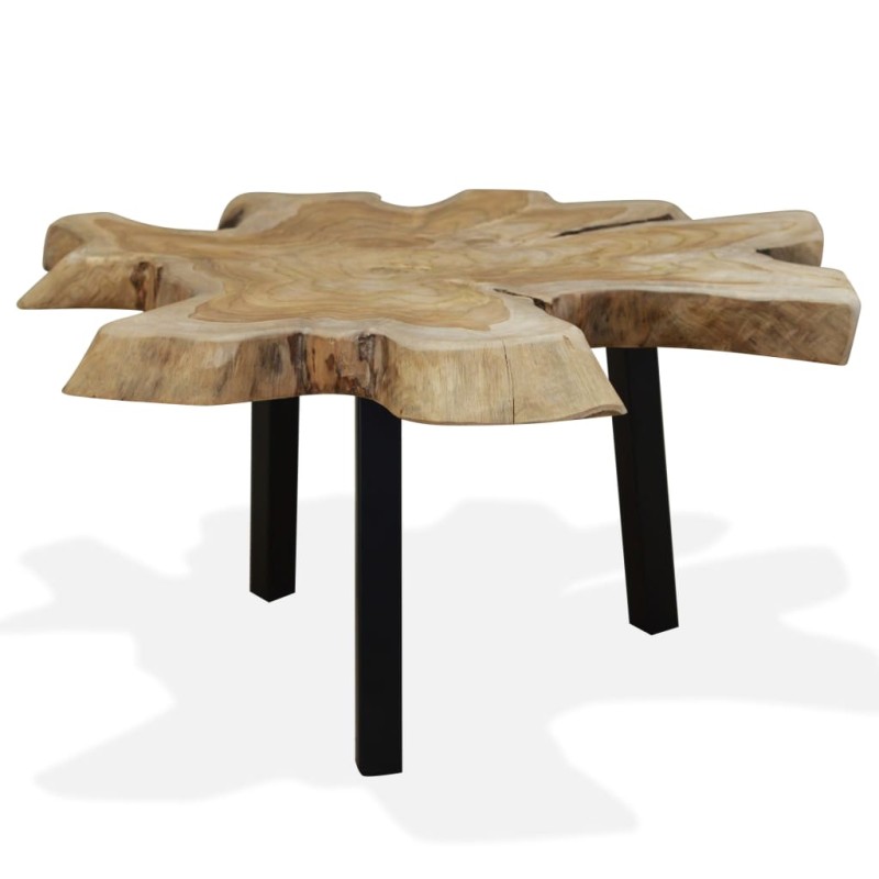 Tavolino da Caffè in Autentico Legno di Teak 80x70x38 cm Tavolino da Caffè in Autentico Legno di Teak 80x70x38 cm