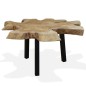 Tavolino da Caffè in Autentico Legno di Teak 80x70x38 cm Tavolino da Caffè in Autentico Legno di Teak 80x70x38 cm