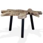 Tavolino da Caffè in Autentico Legno di Teak 80x70x38 cm Tavolino da Caffè in Autentico Legno di Teak 80x70x38 cm