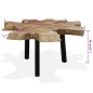 Tavolino da Caffè in Autentico Legno di Teak 80x70x38 cm Tavolino da Caffè in Autentico Legno di Teak 80x70x38 cm