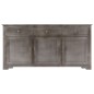 Credenza Grigia 160x40x80 cm Legno Massello di Mango Credenza Grigia 160x40x80 cm Legno Massello di Mango