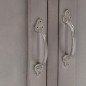 Credenza Grigia 160x40x80 cm Legno Massello di Mango Credenza Grigia 160x40x80 cm Legno Massello di Mango