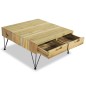 Tavolino da Caffè 80x80x40 cm in Legno Massello di Teak Tavolino da Caffè 80x80x40 cm in Legno Massello di Teak