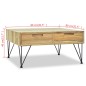 Tavolino da Caffè 80x80x40 cm in Legno Massello di Teak Tavolino da Caffè 80x80x40 cm in Legno Massello di Teak