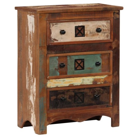 Cassettiera 60x30x75 cm in Legno Massello di Recupero