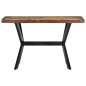 vidaXL Tavolo da Pranzo 120x60x75 cm in Legno Massello di Recupero