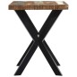 vidaXL Tavolo da Pranzo 120x60x75 cm in Legno Massello di Recupero