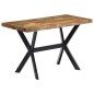 vidaXL Tavolo da Pranzo 120x60x75 cm in Legno Massello di Recupero