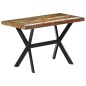 vidaXL Tavolo da Pranzo 120x60x75 cm in Legno Massello di Recupero