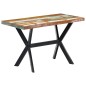 vidaXL Tavolo da Pranzo 120x60x75 cm in Legno Massello di Recupero