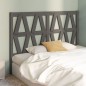 Testiera per Letto Grigia 166x4x100cm in Legno Massello di Pino Testiera per Letto Grigia 166x4x100cm in Legno Massello di Pino