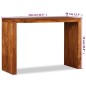 Tavolo Consolle in Legno Massello Finitura Miele 110x40x76 cm Tavolo Consolle in Legno Massello Finitura Miele 110x40x76 cm