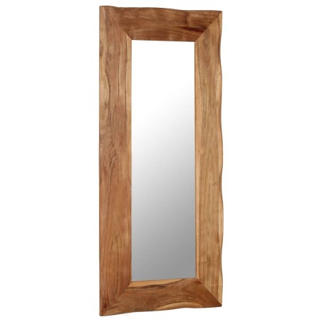 Specchio Cosmetico in Legno Massello di Acacia 50x110 cm