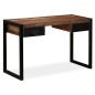 Scrivania a 2 Cassetti Legno Massello di Recupero 120x50x76 cm Scrivania a 2 Cassetti Legno Massello di Recupero 120x50x76 cm