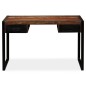 Scrivania a 2 Cassetti Legno Massello di Recupero 120x50x76 cm Scrivania a 2 Cassetti Legno Massello di Recupero 120x50x76 cm