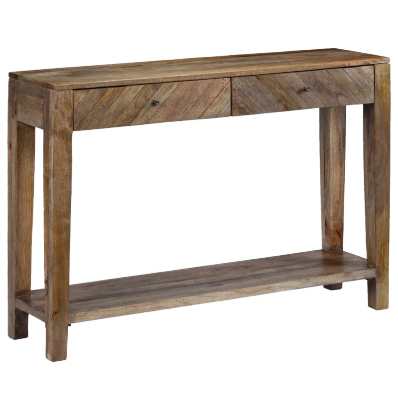 Tavolo Consolle in Legno Massello di Mango 118x30x80 cm Tavolo Consolle in Legno Massello di Mango 118x30x80 cm
