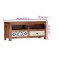 Mobile Porta TV 90x30x40 cm in Legno Massello di Sheesham Mobile Porta TV 90x30x40 cm in Legno Massello di Sheesham