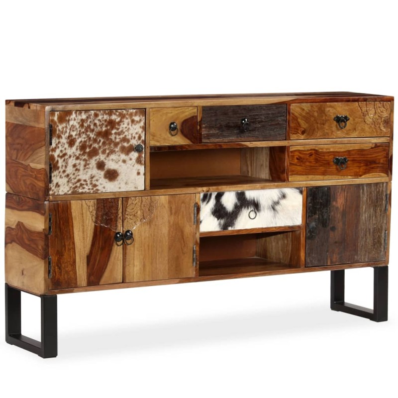 Credenza in Legno Massello di Sheesham 140x30x80 cm Credenza in Legno Massello di Sheesham 140x30x80 cm