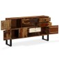 Credenza in Legno Massello di Sheesham 140x30x80 cm Credenza in Legno Massello di Sheesham 140x30x80 cm